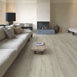 Suelo Vinílico Quick Step Alpha Vinyl Medium Planks Botánico Gris AVMP40237