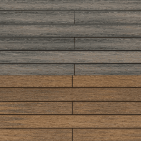Smoke + Light Teak MB DECK Tarima Tecnológica Encapsulada Tubular