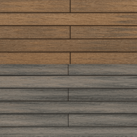 Light Teak + Smoke MB DECK Tarima Tecnológica Encapsulada Tubular