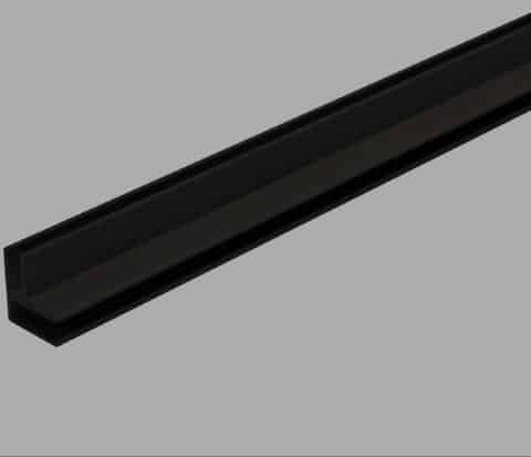 Perfil universal negro para ángulo interior GERFLOR Revela 0644